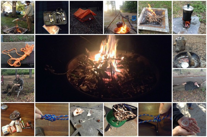 bushcraft collage